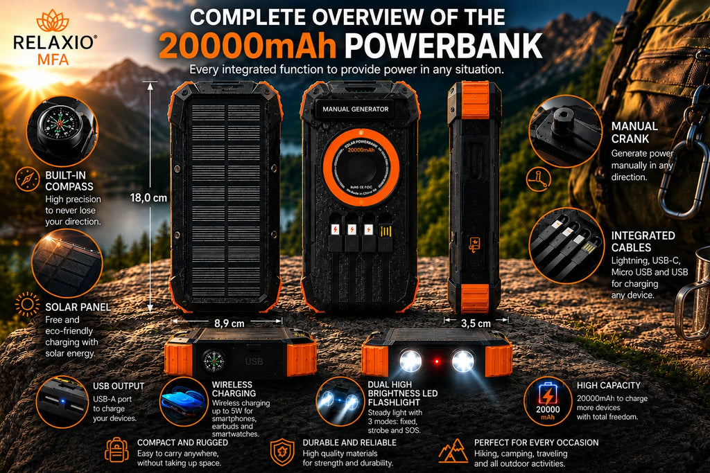 RELAXIO TravelCharge™ 20000 Outdoor Kit