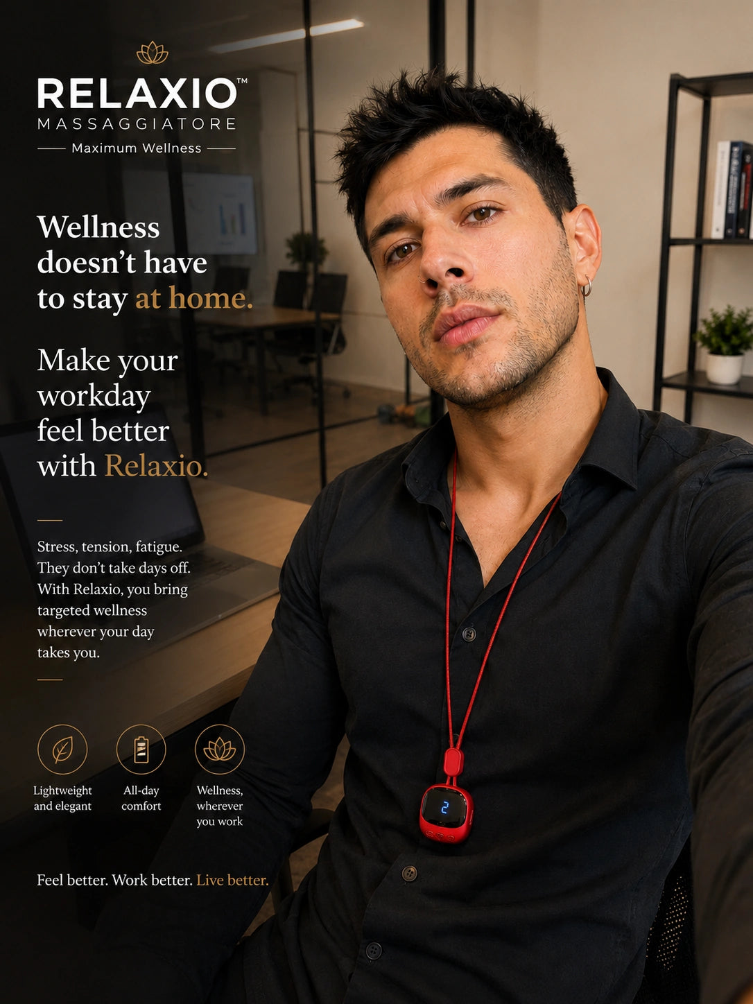 Relaxio™ – Sollievo Immediato per Collo, Cervicale e Tensioni Muscolari