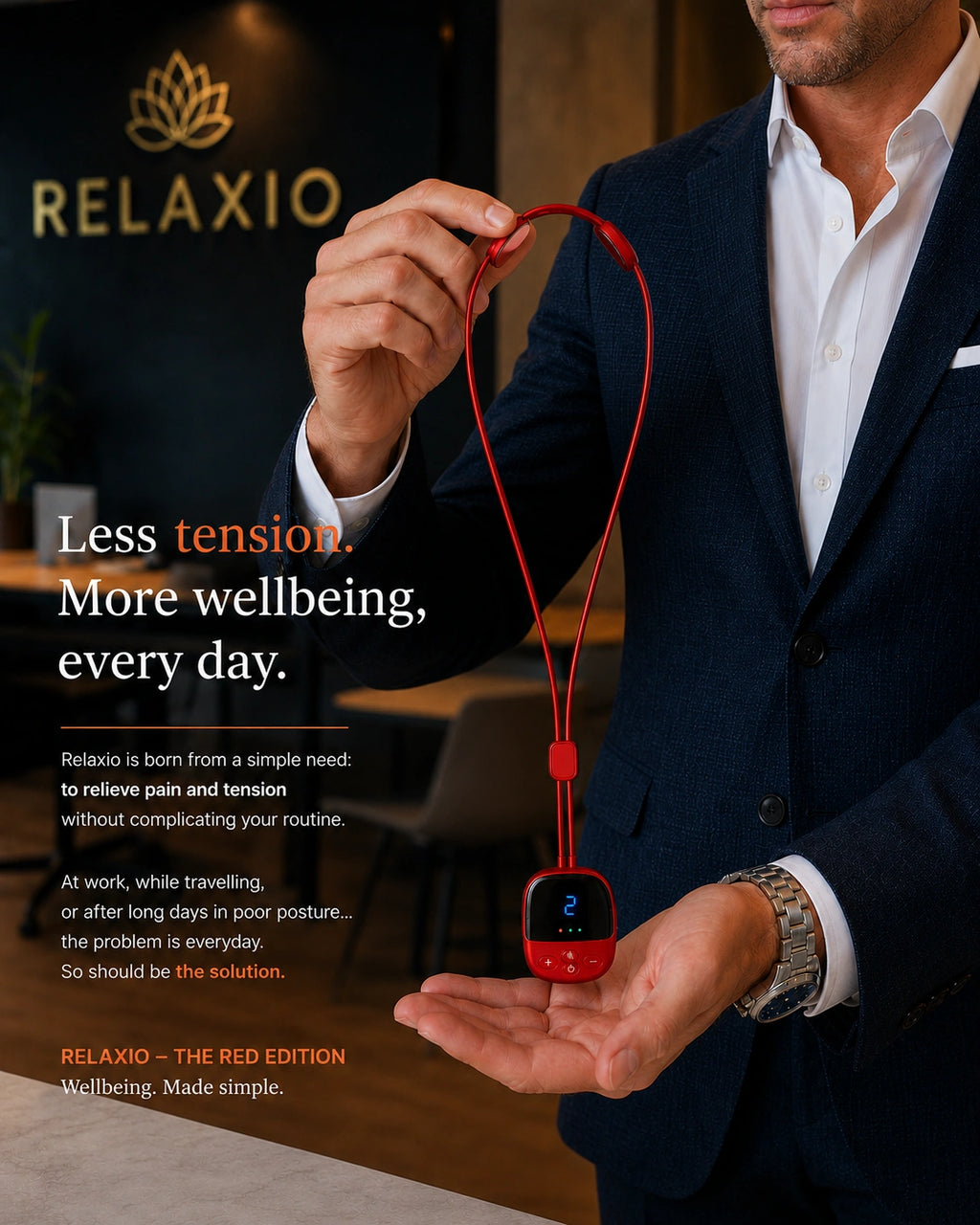 Relaxio™ – Sollievo Immediato per Collo, Cervicale e Tensioni Muscolari