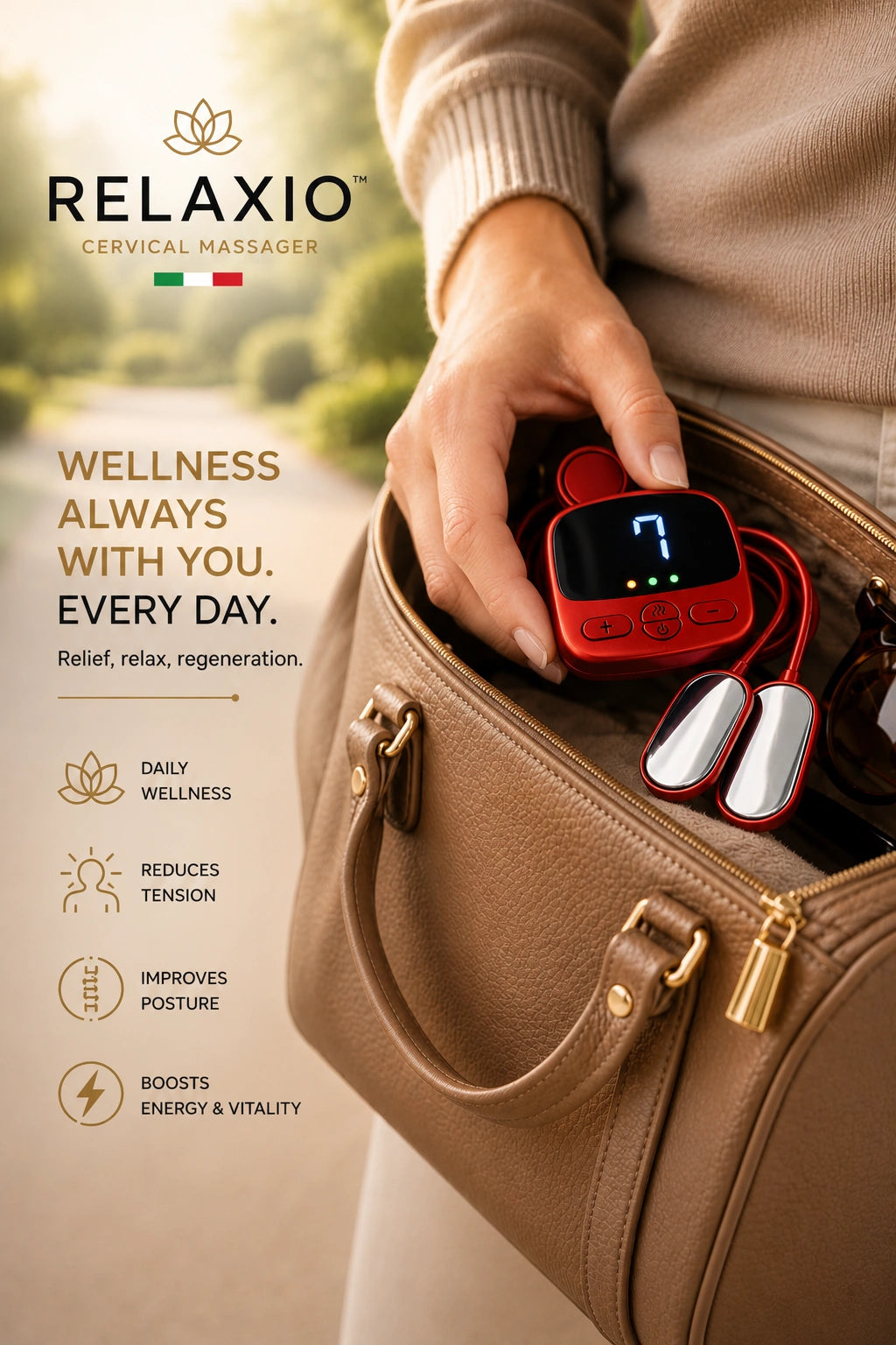 Relaxio™ – Sollievo Immediato per Collo, Cervicale e Tensioni Muscolari