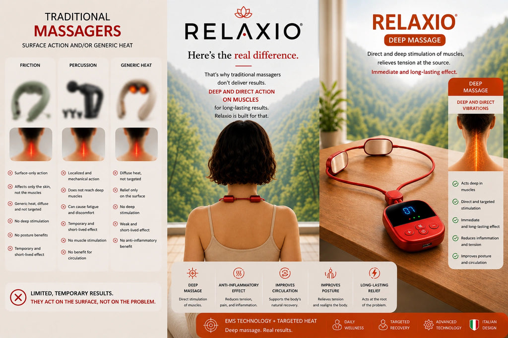 Relaxio™ – Sollievo Immediato per Collo, Cervicale e Tensioni Muscolari